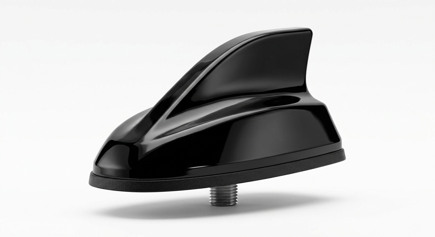 ANTENA DEPORTIVA ALETA DE TIBURON NEGRA