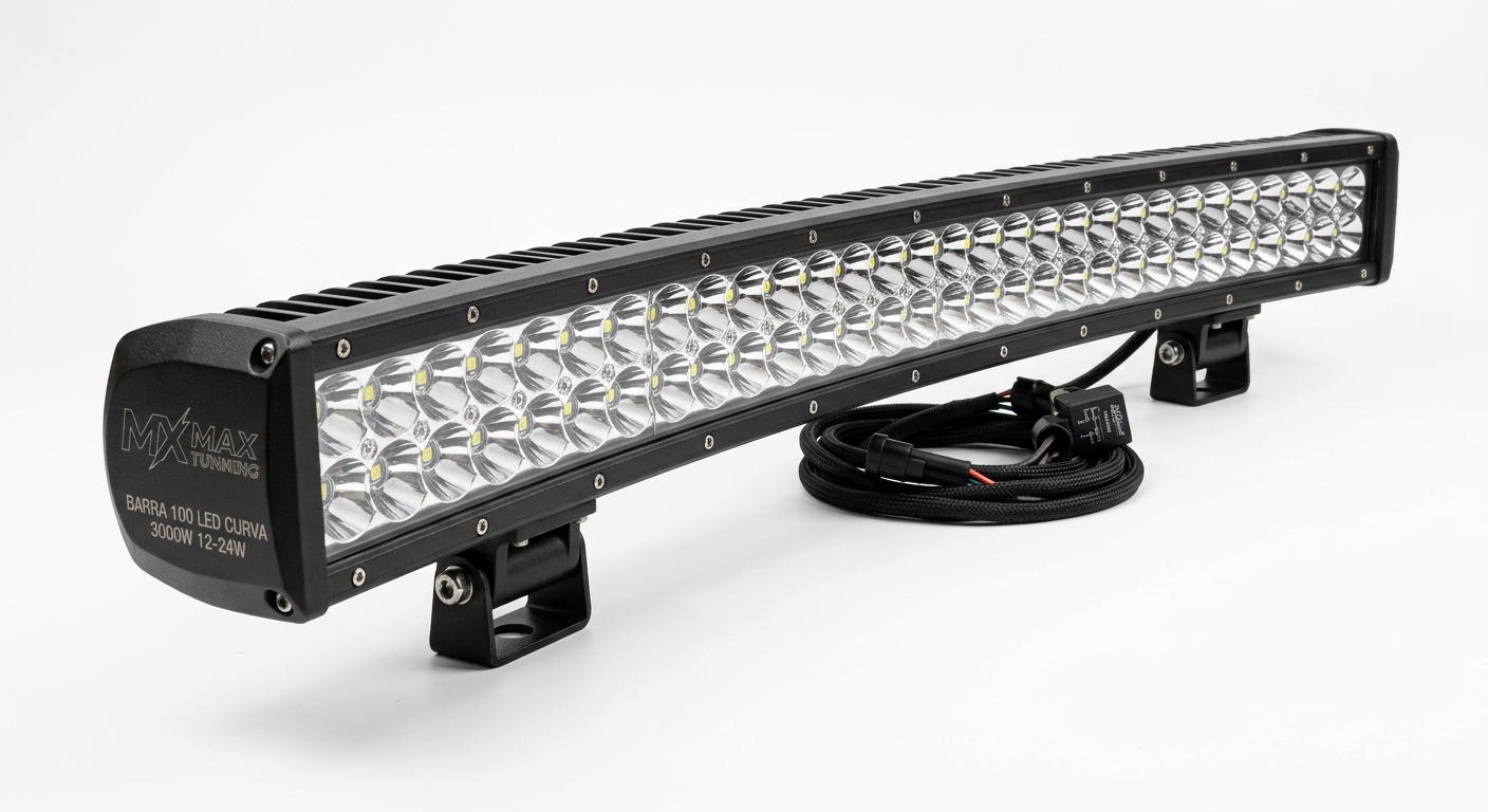 BARRA 100 LED CURVA 3000W 12-24W
