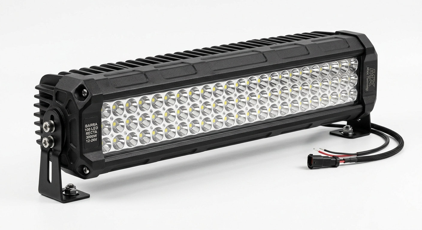 BARRA 100 LED RECTA 3000W 12-24W