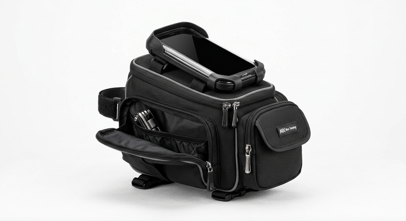 BOLSO DOBLE p/ BICI con porta CELULAR
