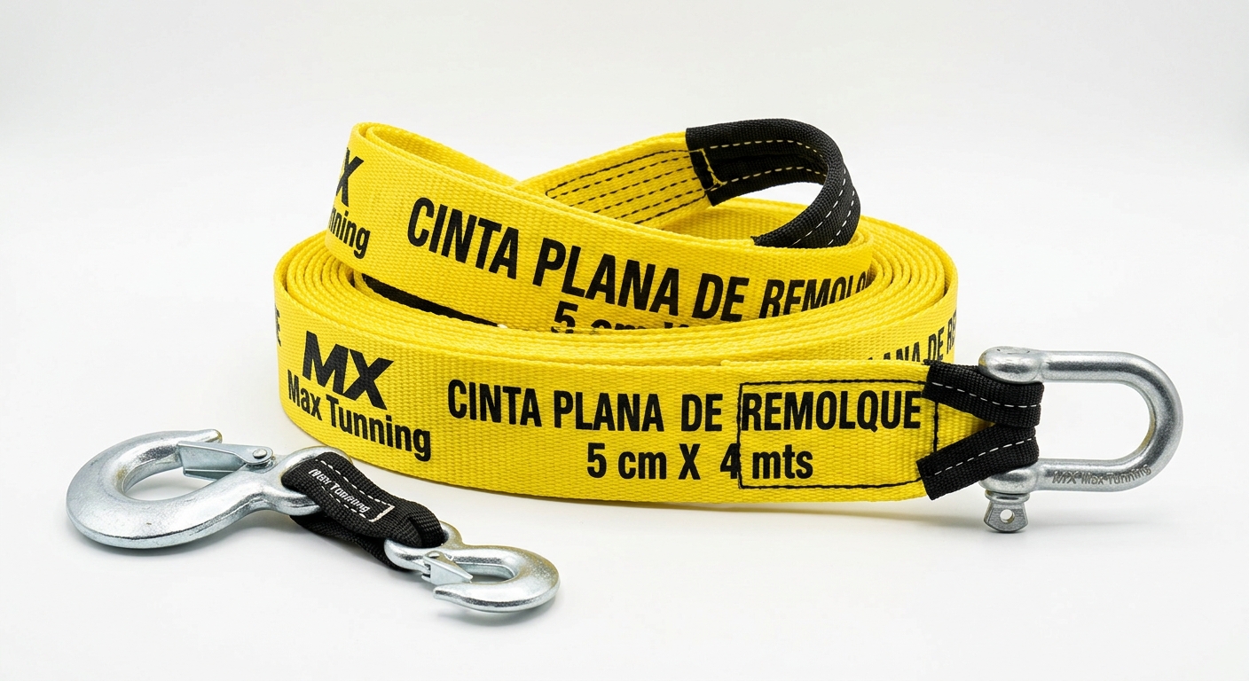 CINTA PLANA DE REMOLQUE 5 cm X 4 mts